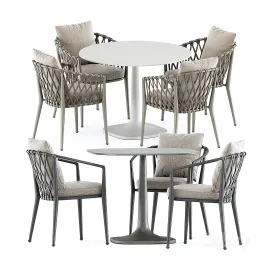 Erica outdoor chair fiore outdoor table by bebitalia